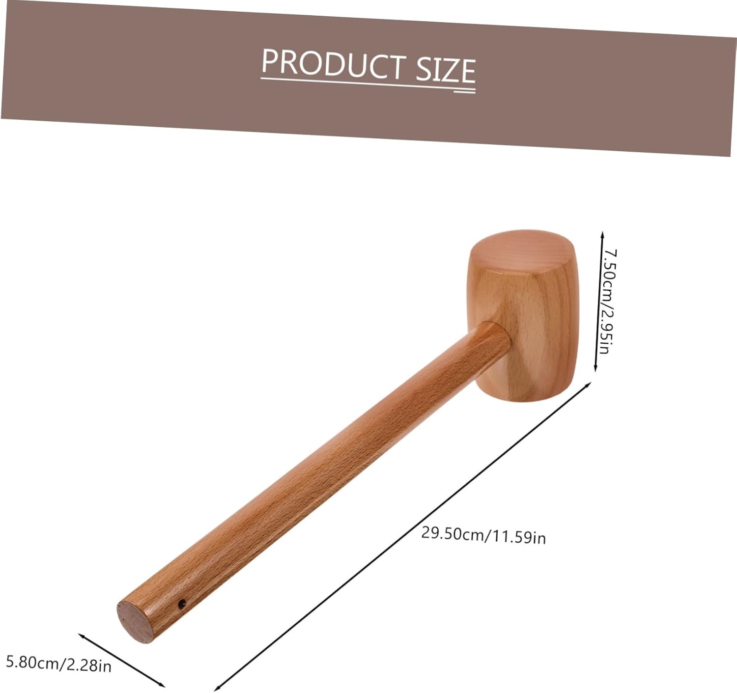 VICASKY Mini Wooden Hammer for Baby and Toddler Play