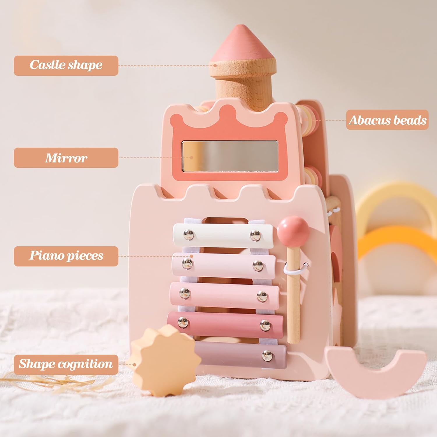 YOUUYS Castle Activity Cube for Kids 3 Years