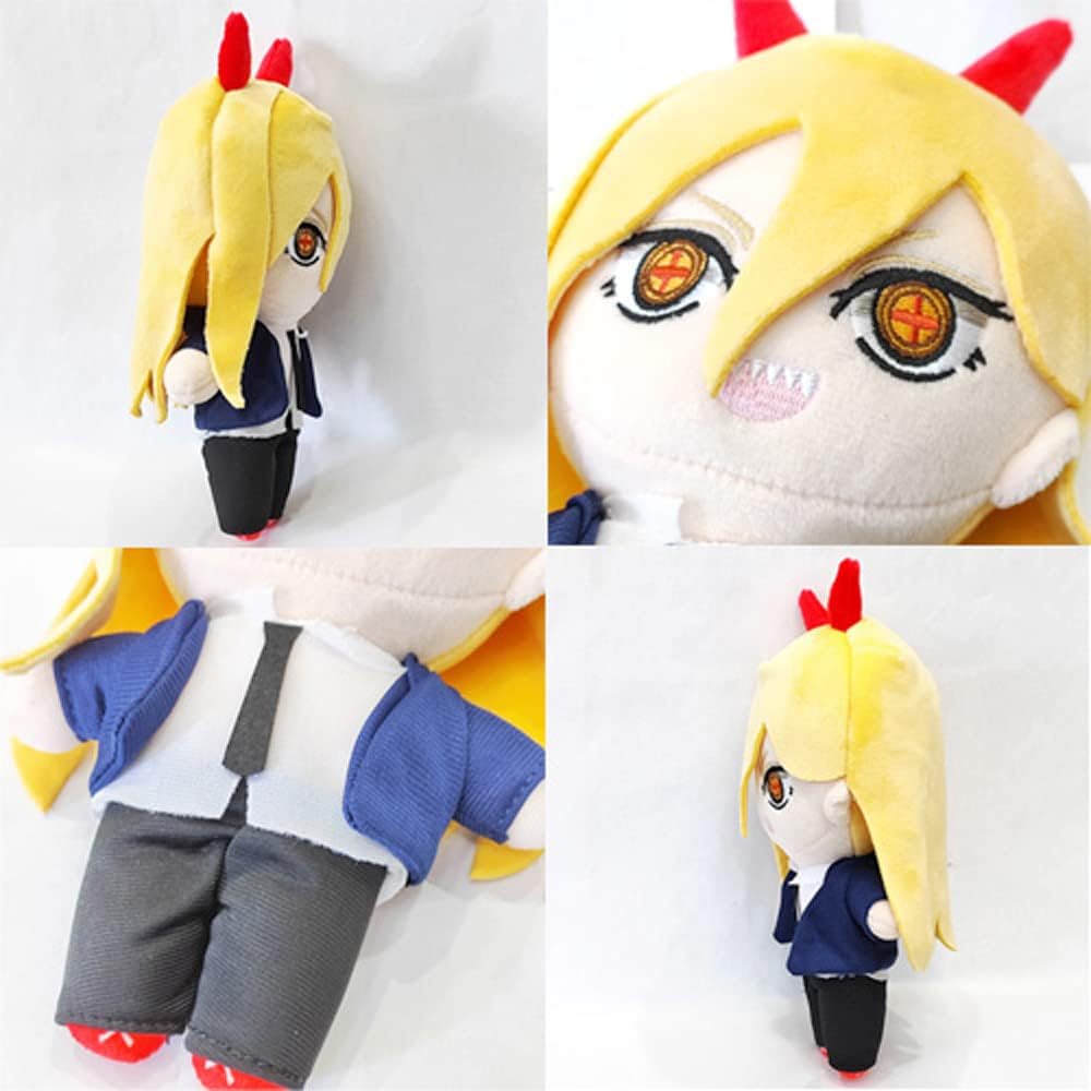 JCvCX Yello Hiar Girl with Evil Horns Plush Figure 1
