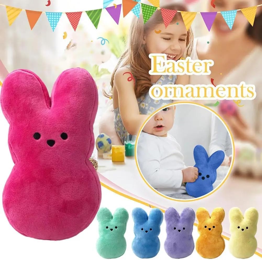 Easter Bunny Plush Set 6Pcs Cute Stuffed Animal Toys