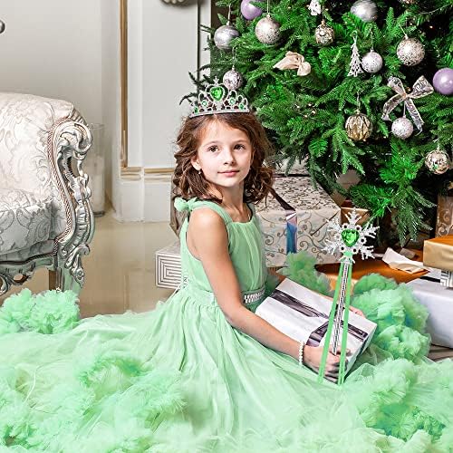 Vicloon Princess Dress Up Set 2PCS Crown and Wand for Kids