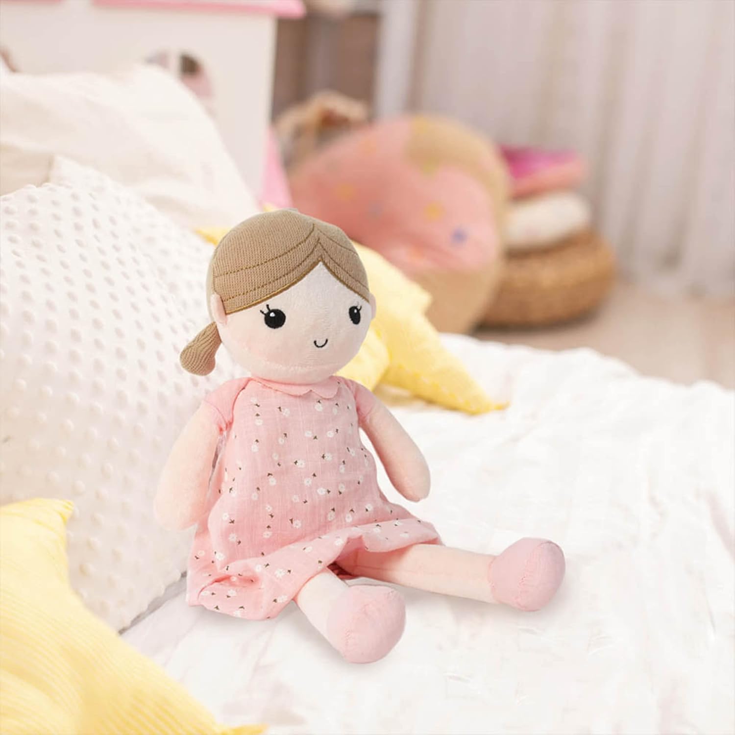 Linzy Toys Emily 15 Soft Plush Rag Doll for Girls