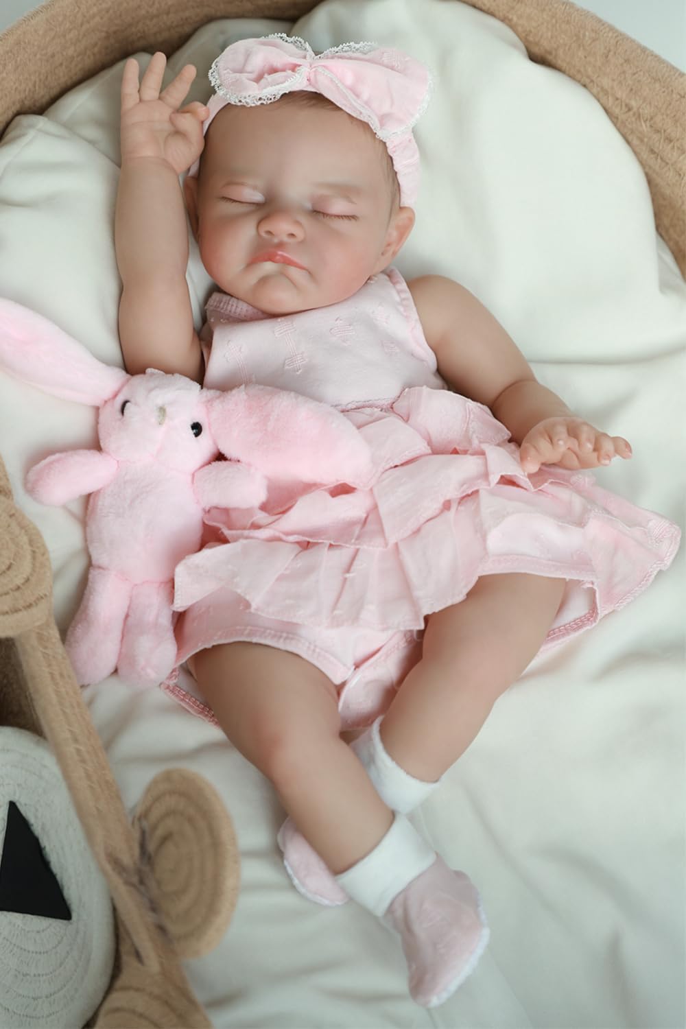 WOOROY 20 Inch Realistic Newborn Girl Baby Doll