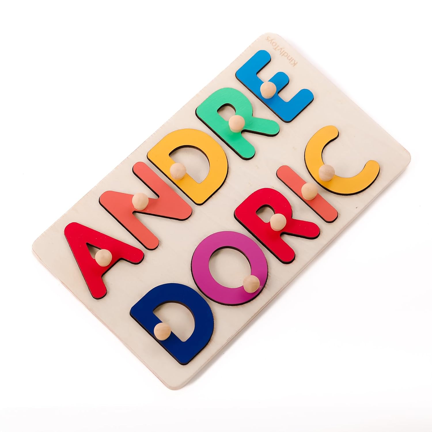 Customized Name Puzzle for Toddlers - Busy Board with Fixed I J Letters