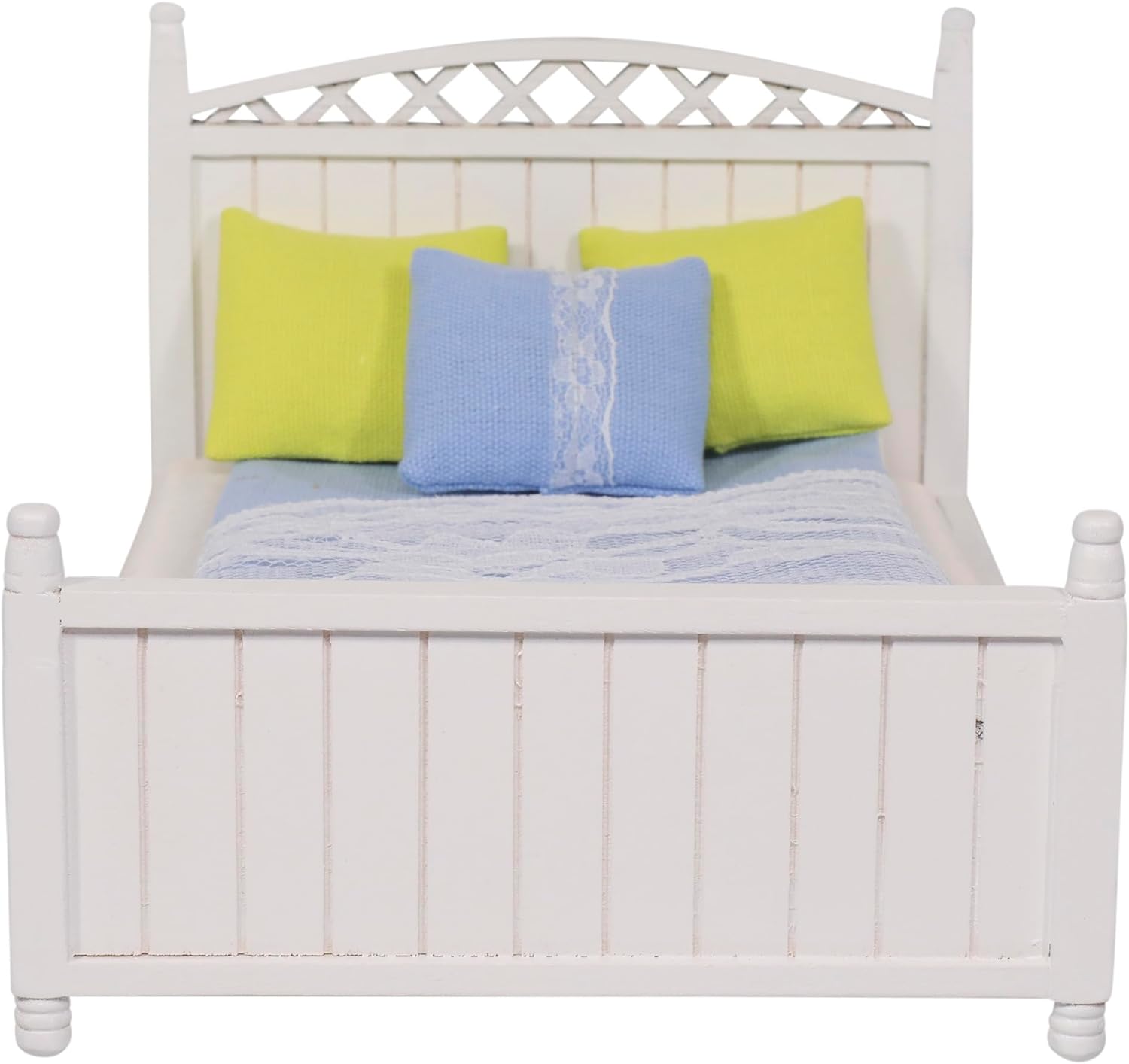 Inusitus Dollhouse Queen Bed Set for 6 Inch Dolls