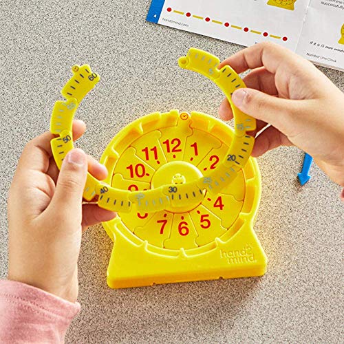 Hand2Mind NumberLine Clock Set of 6