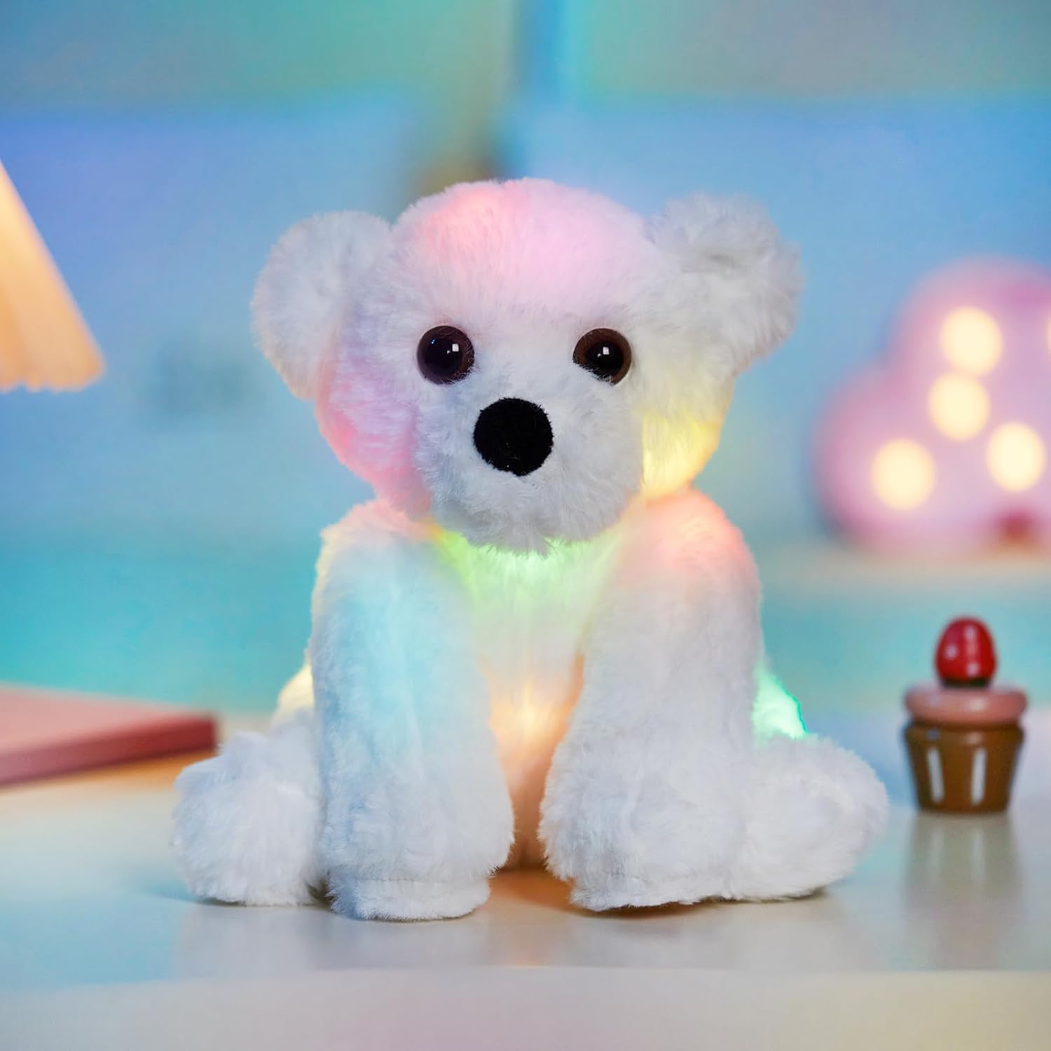 BSTAOFY Glow Polar Bear LED Night Light Toy
