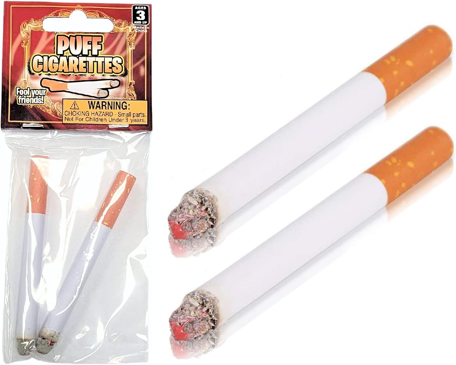 Realistic Fake Puff Cigarettes 35 24 Pack Prank Toy