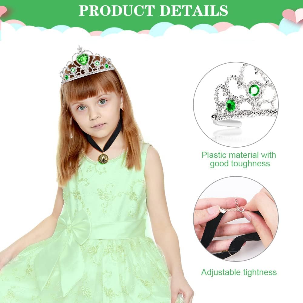 Vicloon Princess Dress Up Set 2PCS Crown and Wand for Kids
