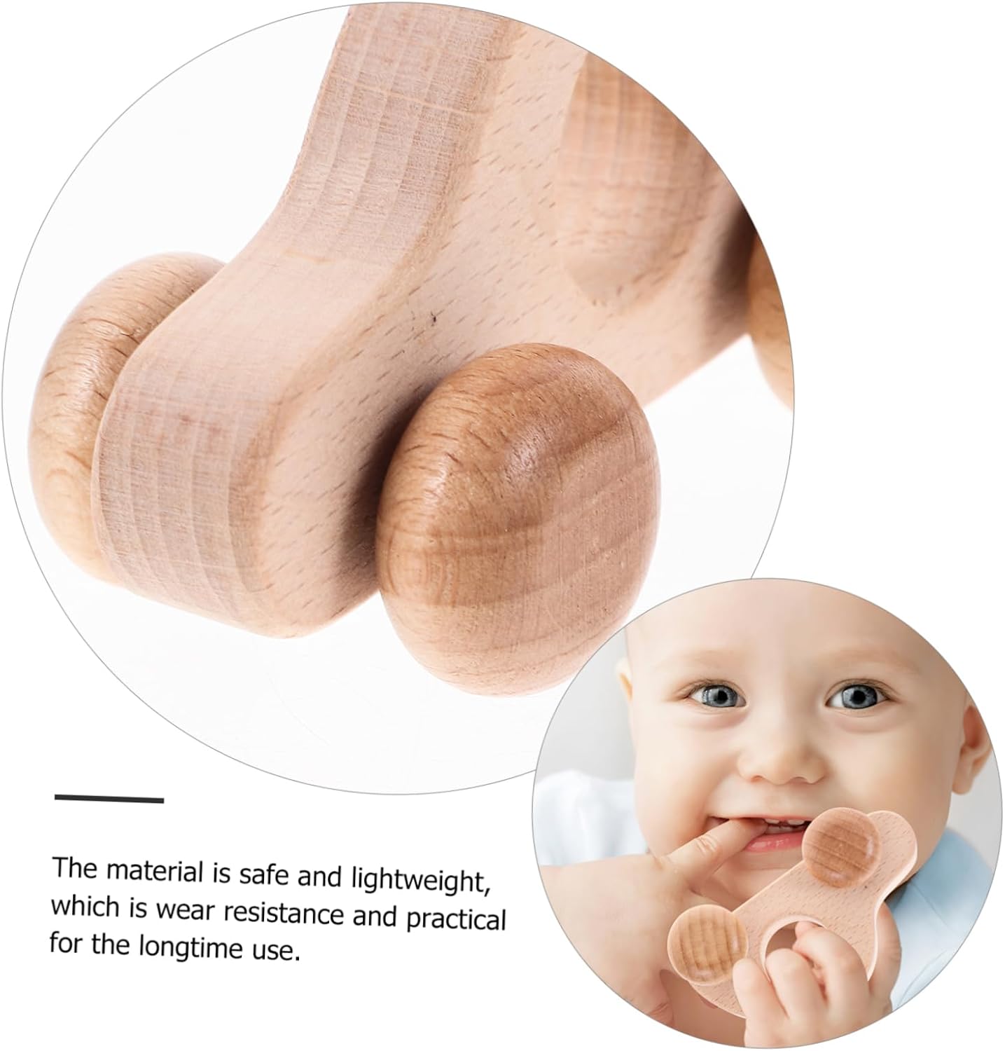 BESPORTBLE Wooden Push Car for Newborns