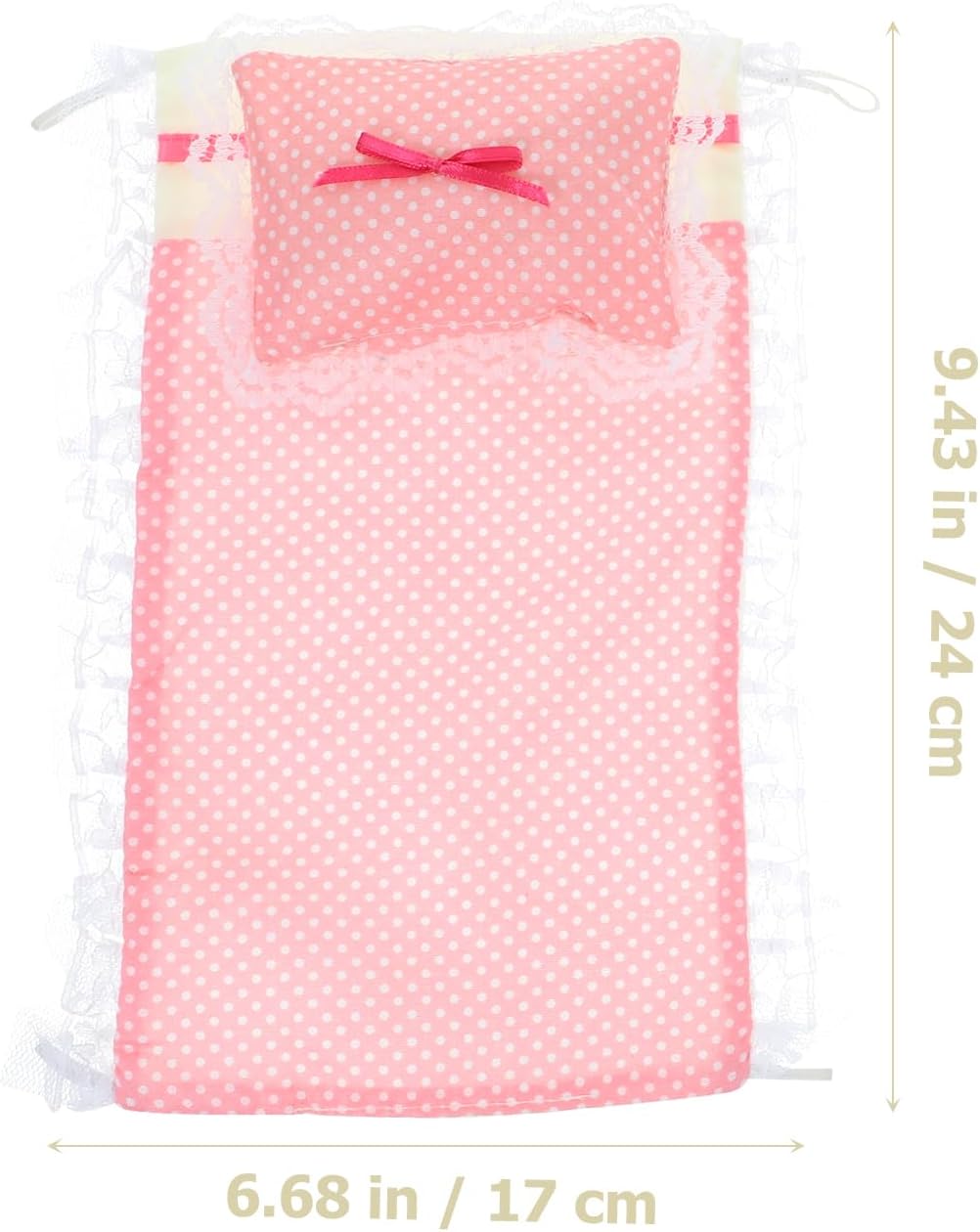 ibasenice Miniature Cotton Doll House Bedding Set