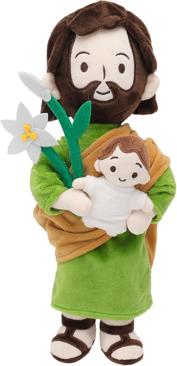 Yelakey St Joseph Plush Jesus Doll Christian Gift
