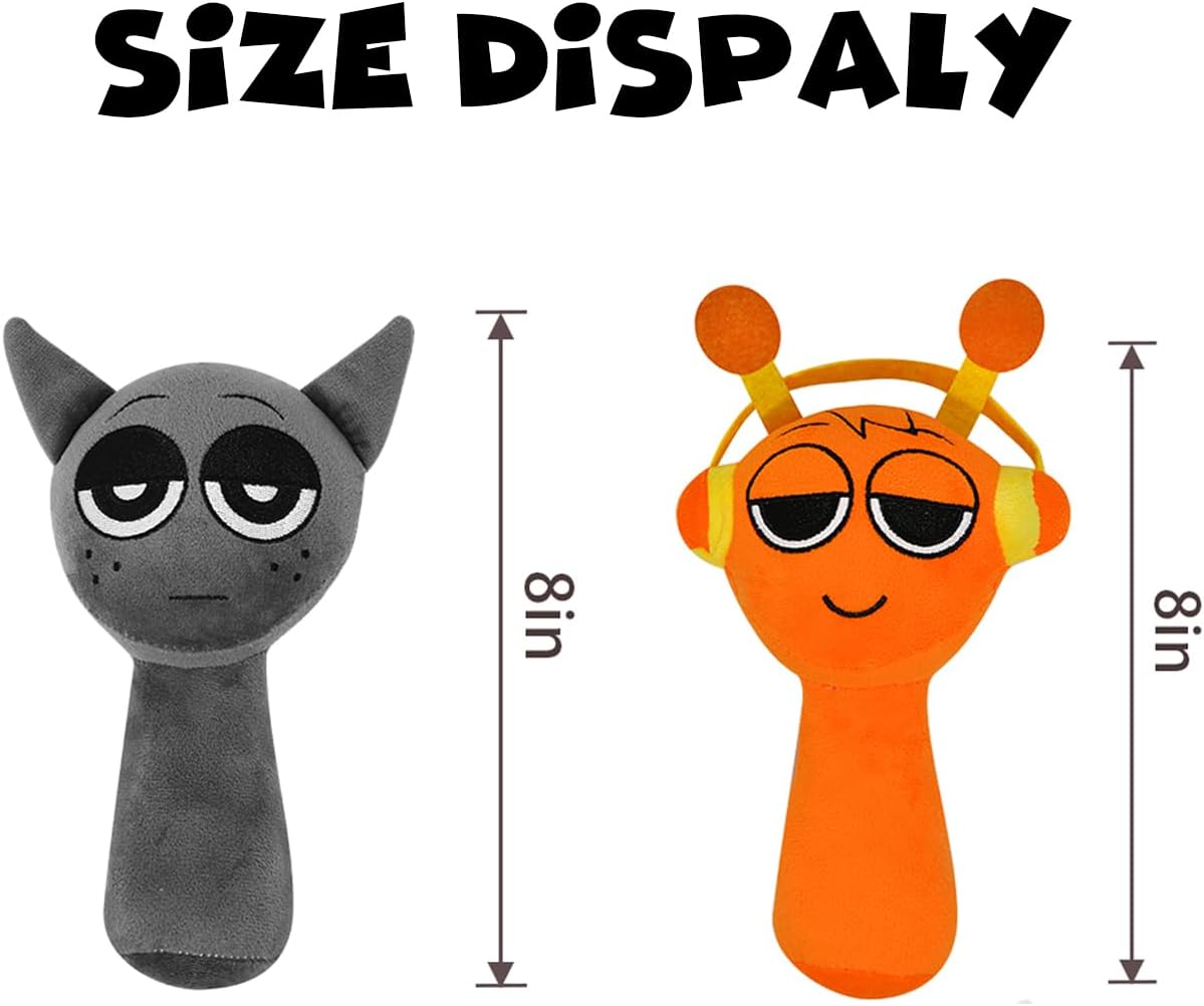 Sprunki Plush Horror Game Figures for Adult Kids and Fans