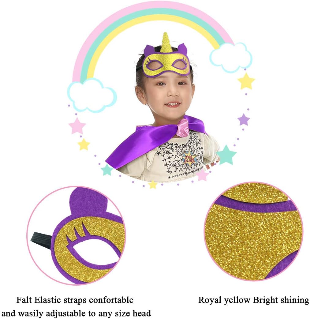 DQZ Superhero Cape with Rainbow TuTu for Girls 3-8