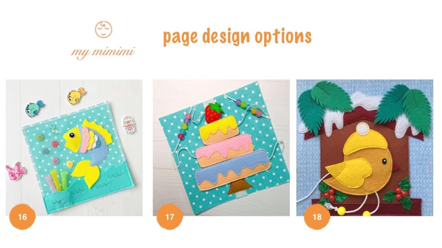 Quiet Baby Book - Montessori Toddler Activity Felt Book