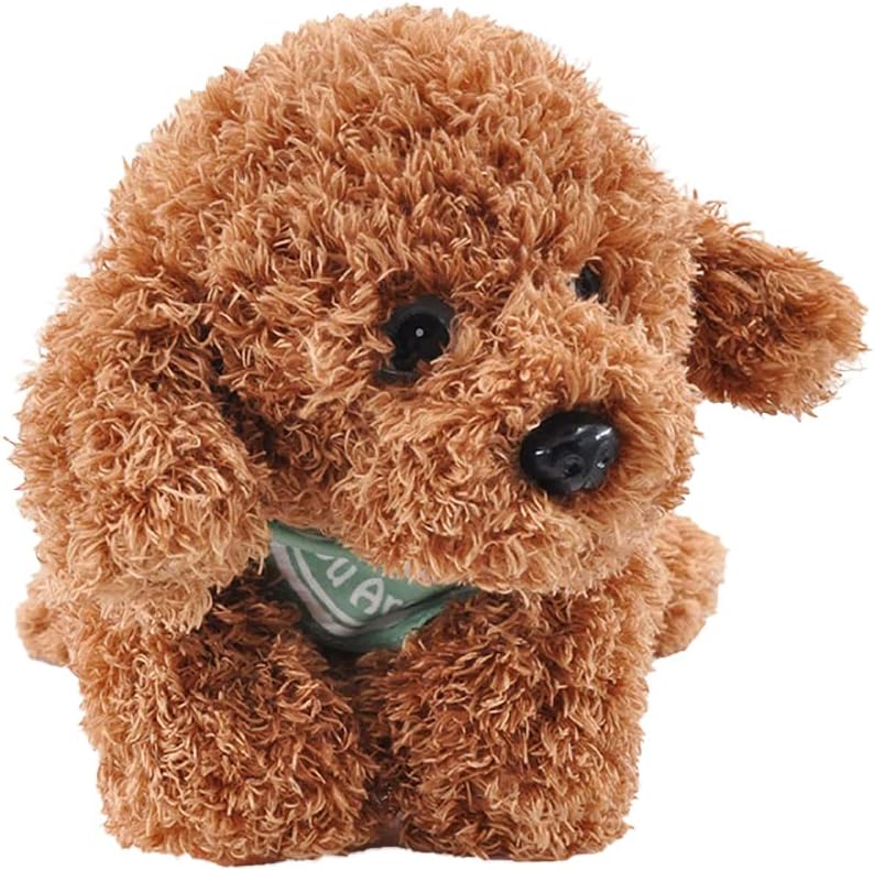Golden Doodle Puppy Plush Toy with Weighted Comfort 11 Inches