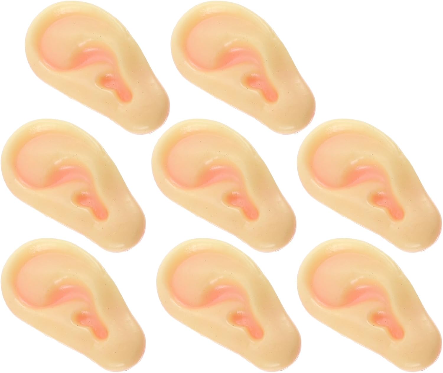 Toyvian 8 Pcs Jumbo Latex Fake Ears Prank Props