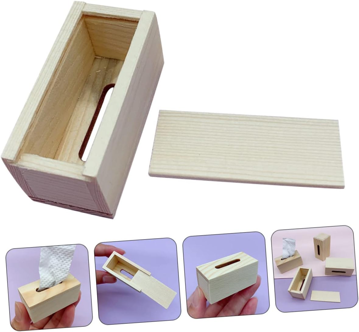Miniature Tissue Box Toy Handmade Decor for Kids 1