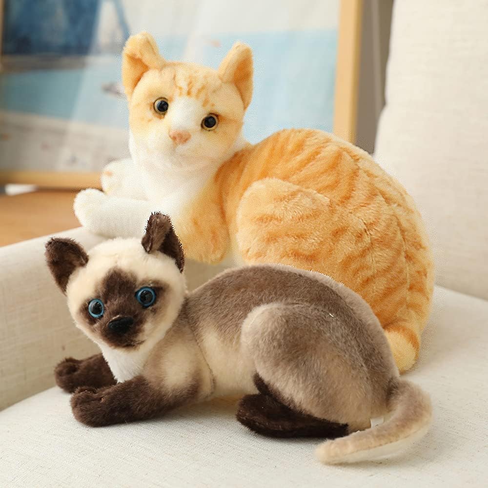 GUDVES Orange Tabby Cat 12 Plush Stuffed Animal Toy
