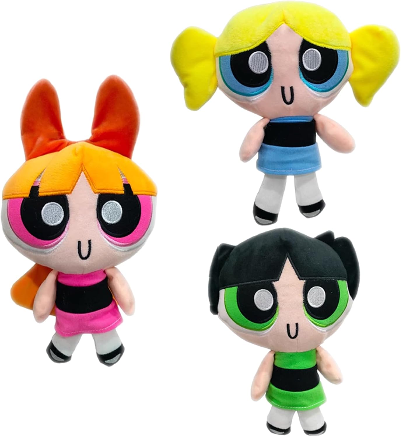 3Pcs 8 Inch Movie Police Girl Plush Figure Dolls