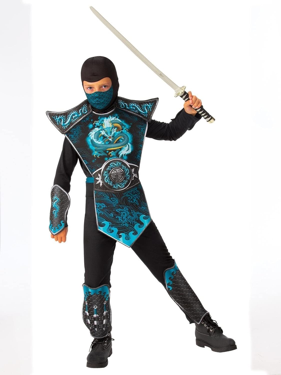 Rubies Boys Blue Dragon Ninja Costume Small 1