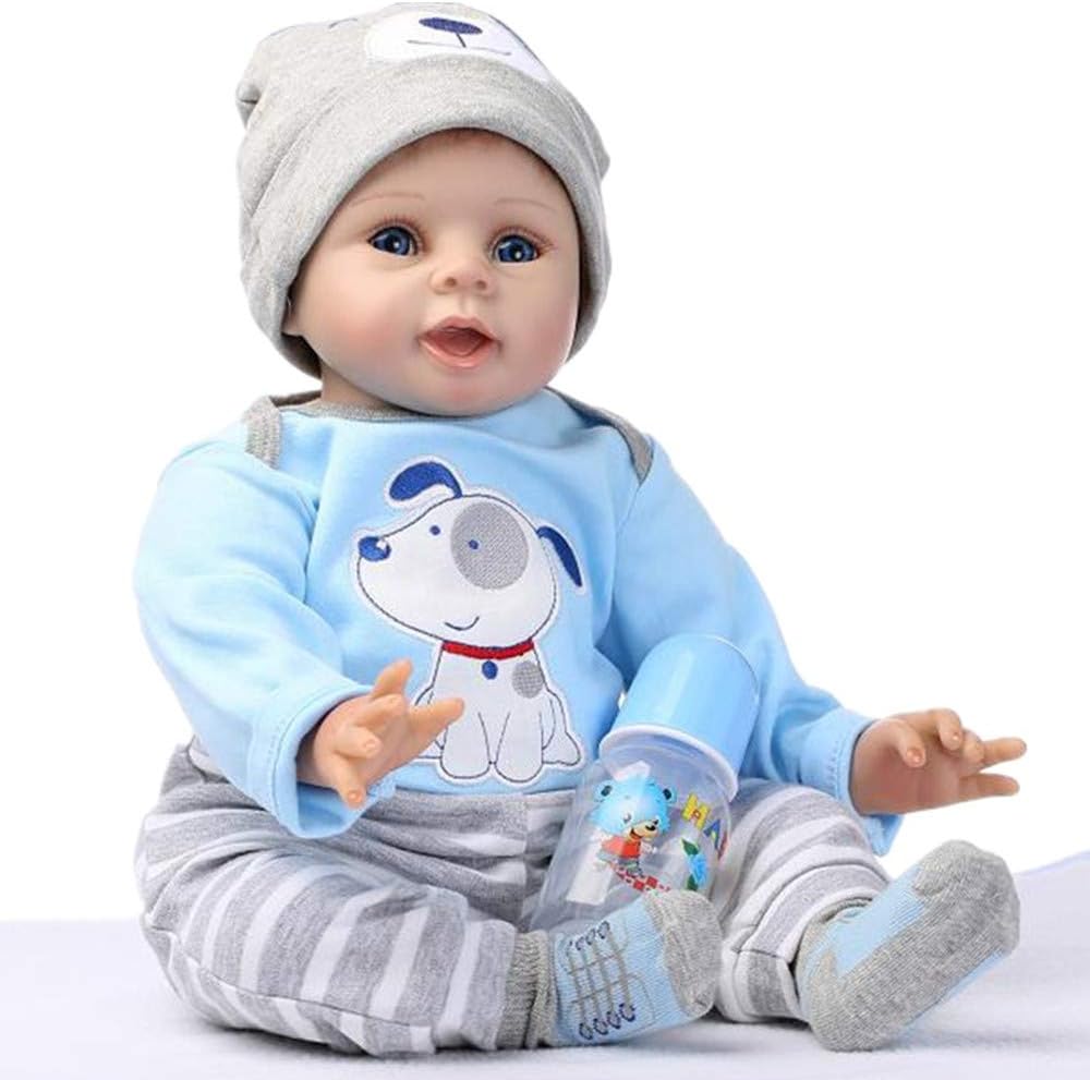 OYESY 4pcs Reborn Baby Boy Clothes Set Blue