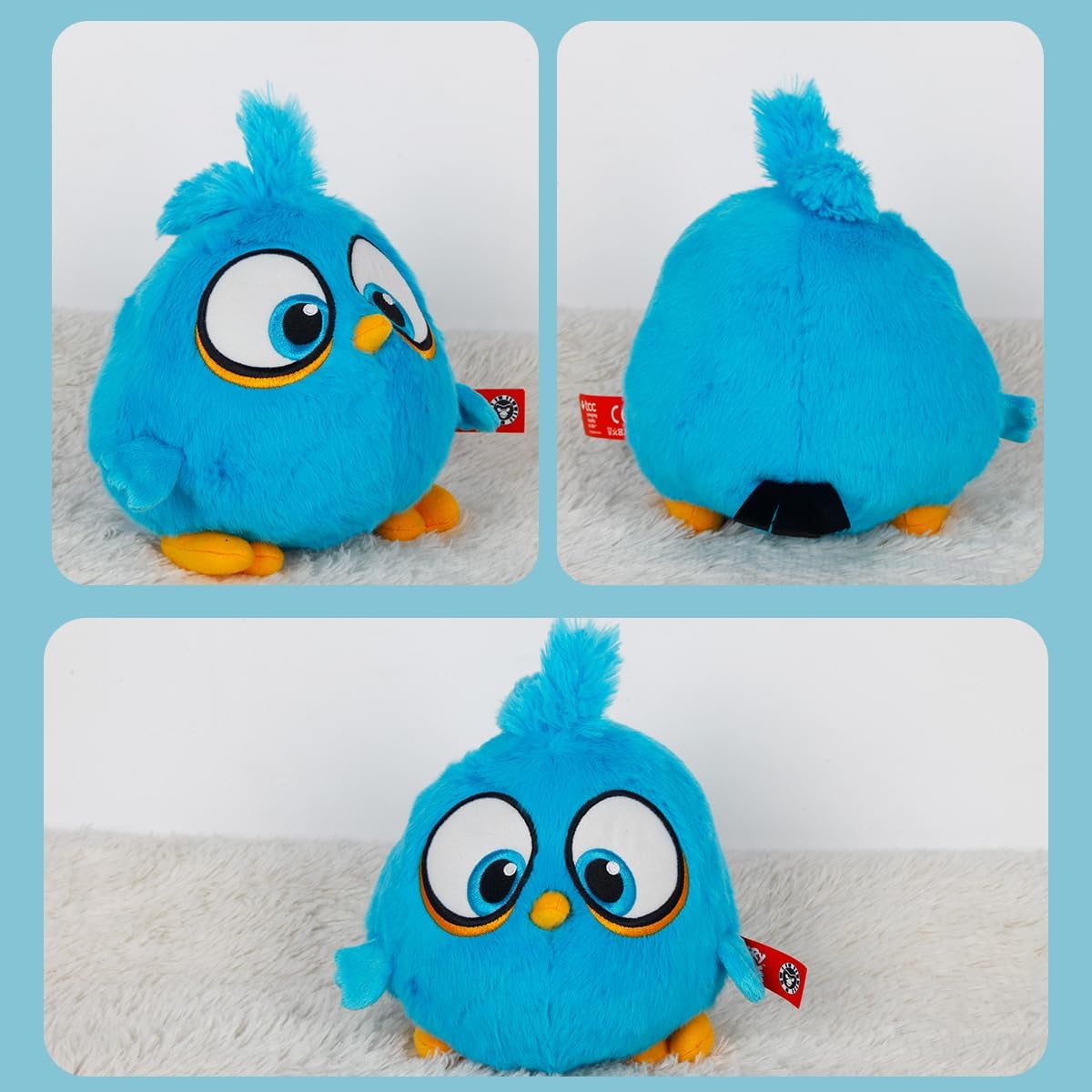 Blue Bird Jake Anger Plush Doll - 8 Inch Collectible Stuffed Toy