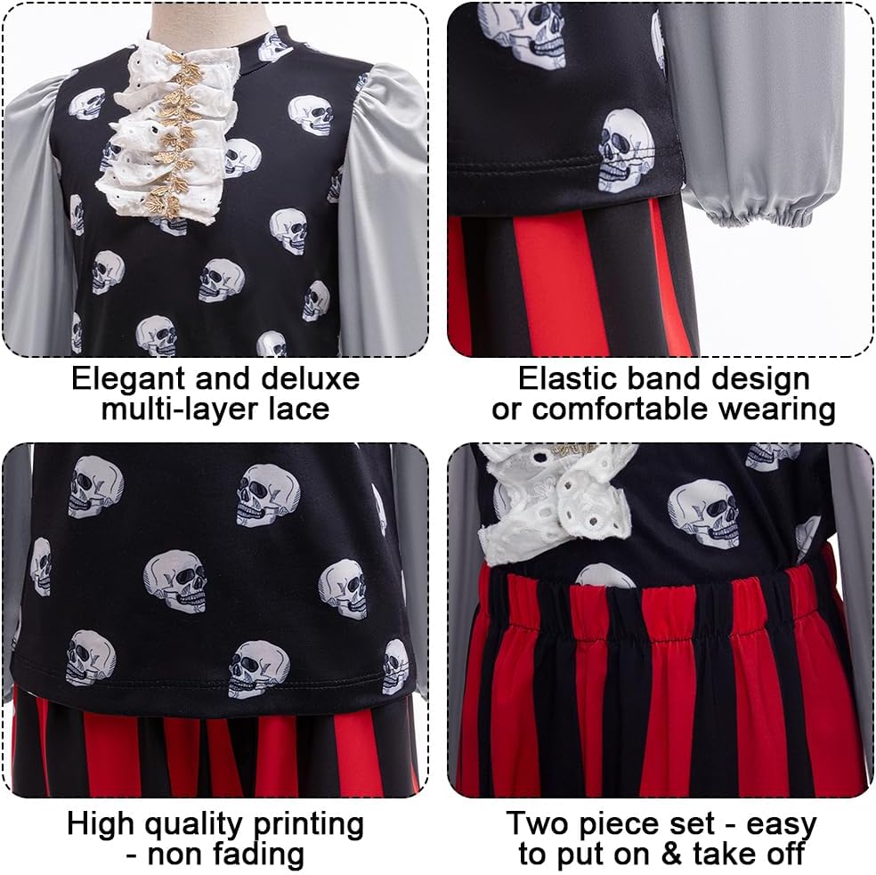 Kids Pirate Costume for Boys with Accessories