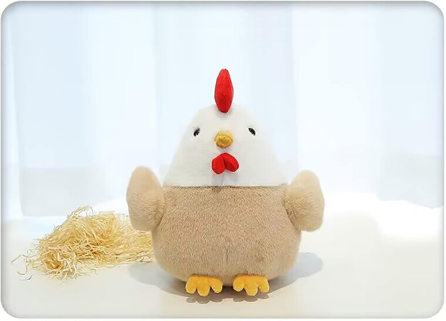 YUKOUQIAN 8 Inch Chicken Plush Stuffed Animal Toy