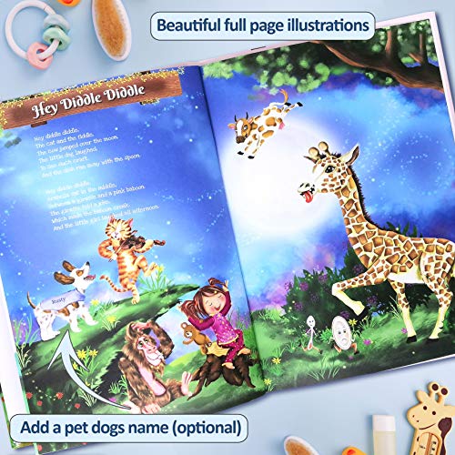Personalized Nursery Rhymes Book for Babys First Birthday