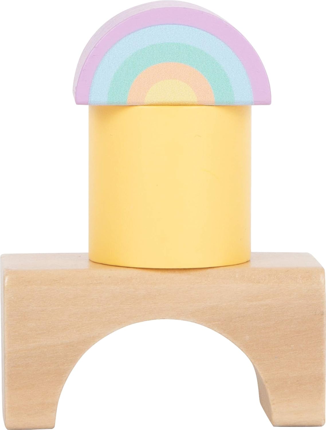 Small Foot 50 Pastel Wooden Building Blocks Playset