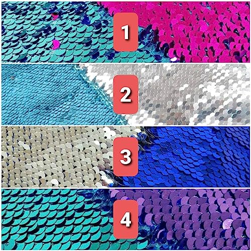 Reversible Sequin Sensory Board - Mermaid Fabric 1