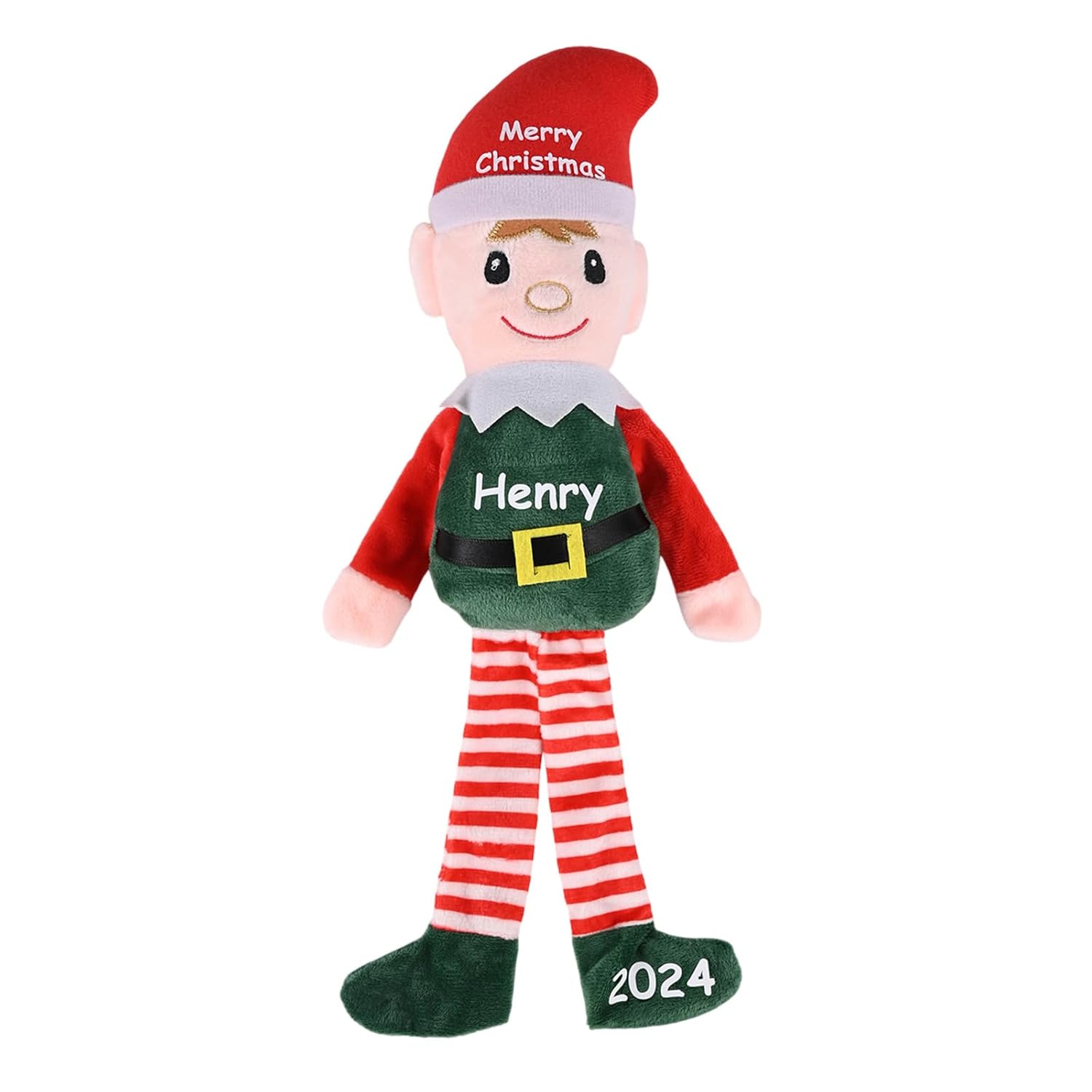 Custom Christmas Elf Doll Plush Personalized Name for Boys