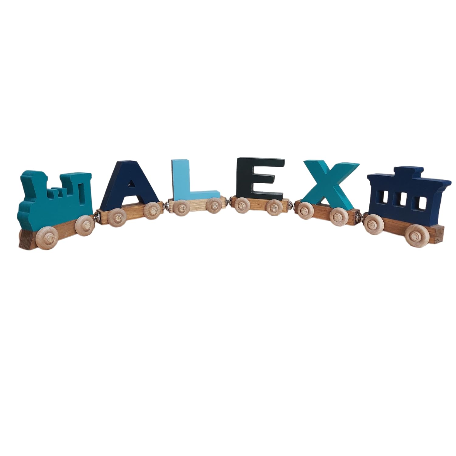 Personalized Wooden Train Name Puzzle Made in USA 1