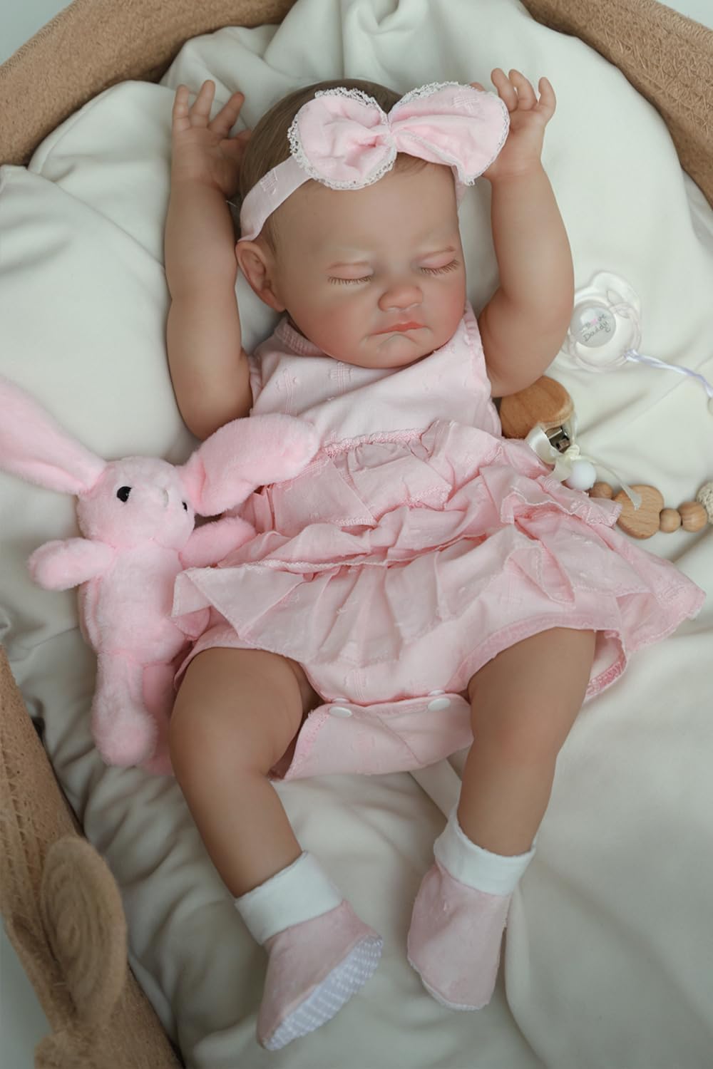 WOOROY 20 Inch Realistic Newborn Girl Baby Doll
