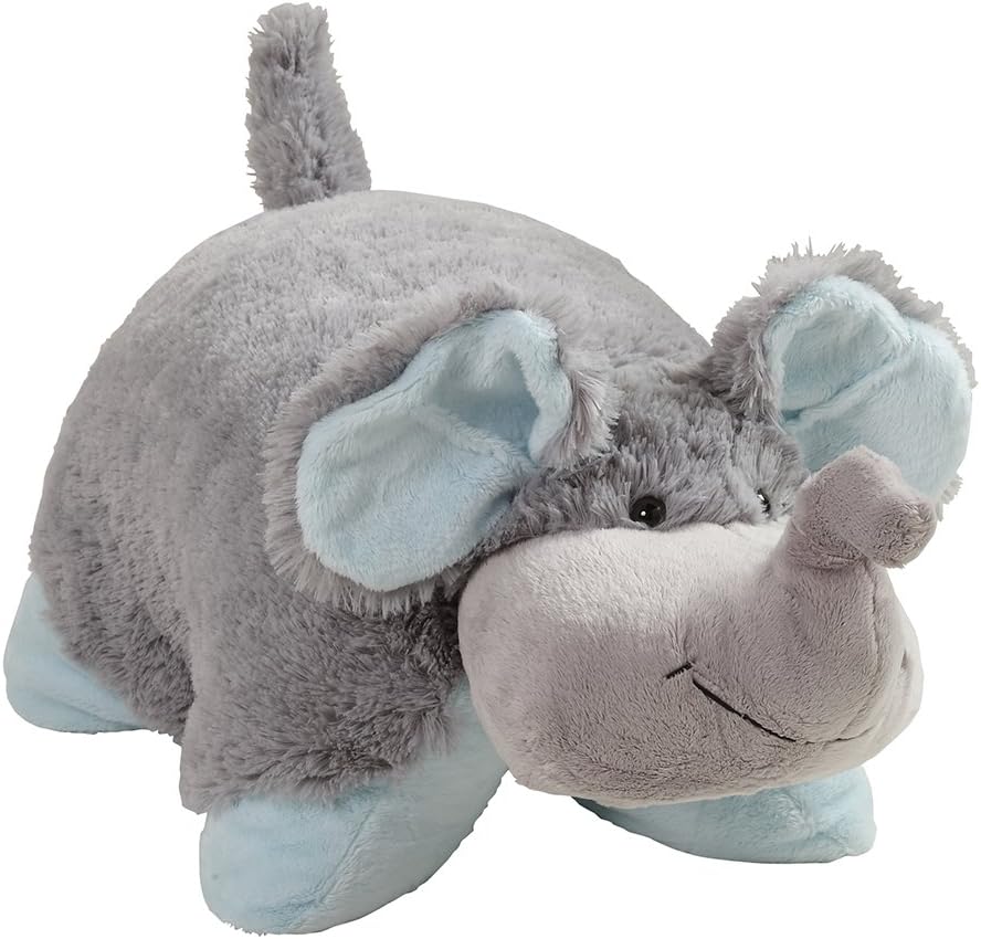 Pillow Pets Nutty Elephant 18 Plush Toy Grey