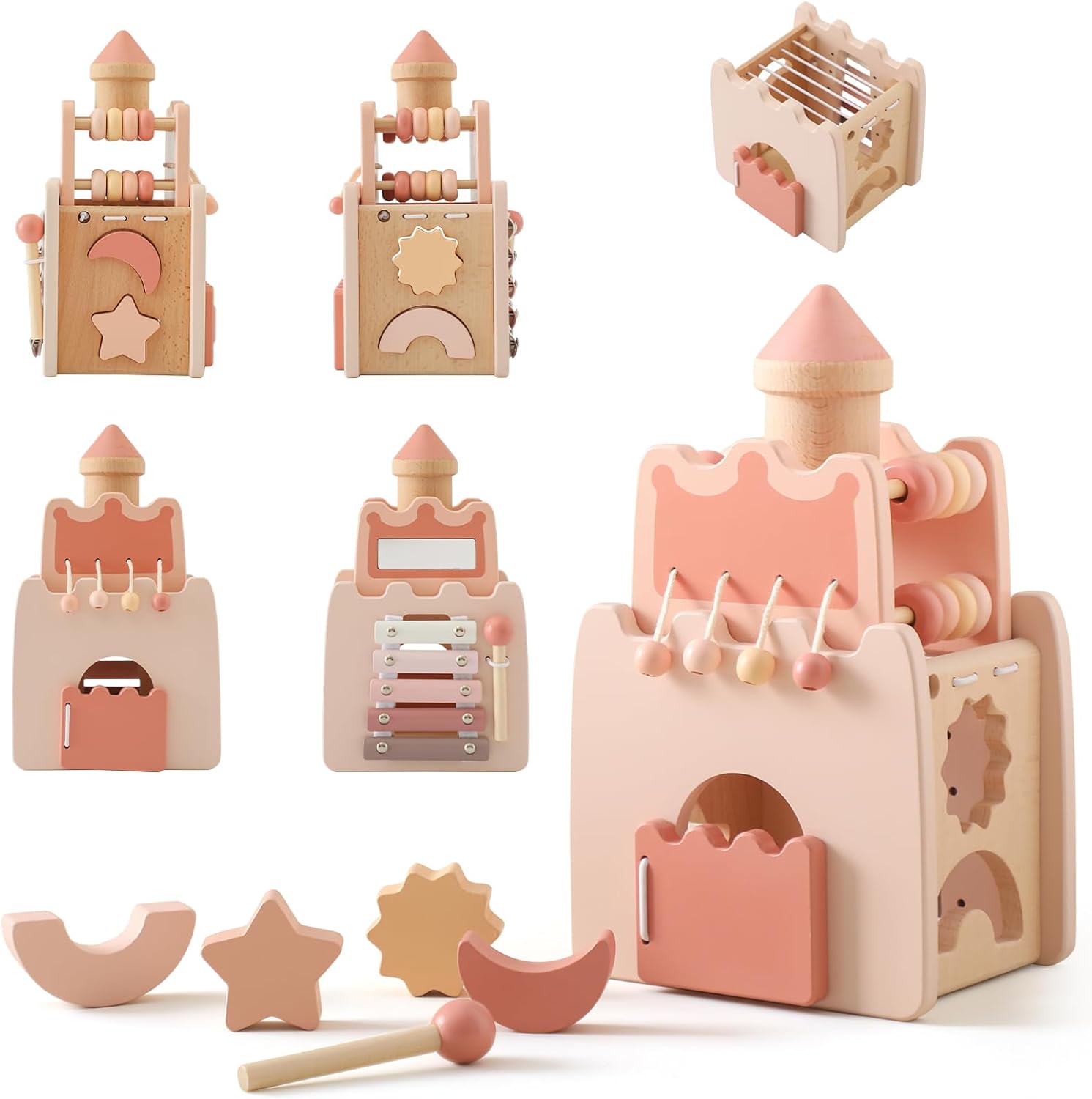 YOUUYS Castle Activity Cube for Kids 3 Years