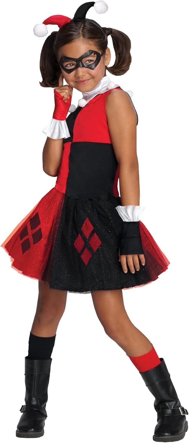 Harley Quinn Girl Costume with Tutu Dress