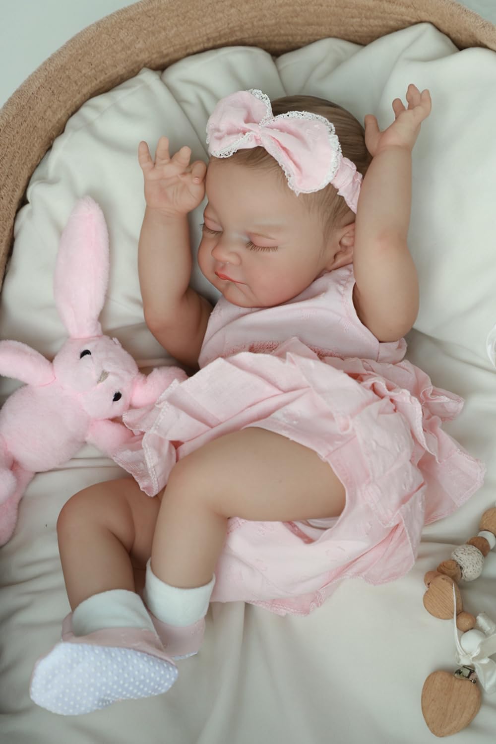 WOOROY 20 Inch Realistic Newborn Girl Baby Doll