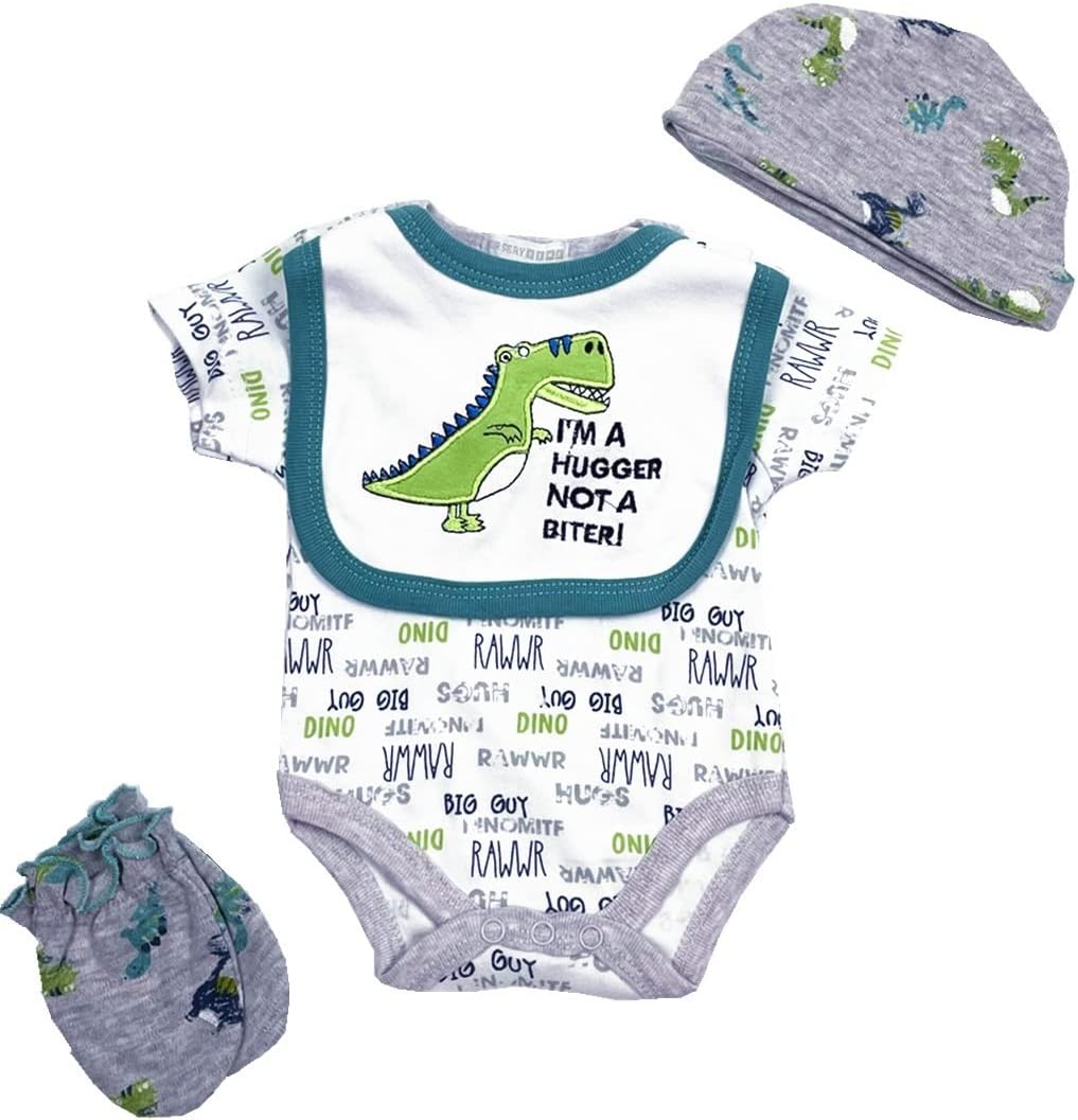 Pedolltree Reborn Baby Doll 22 Inch Dinosaur Outfit 5pcs Set