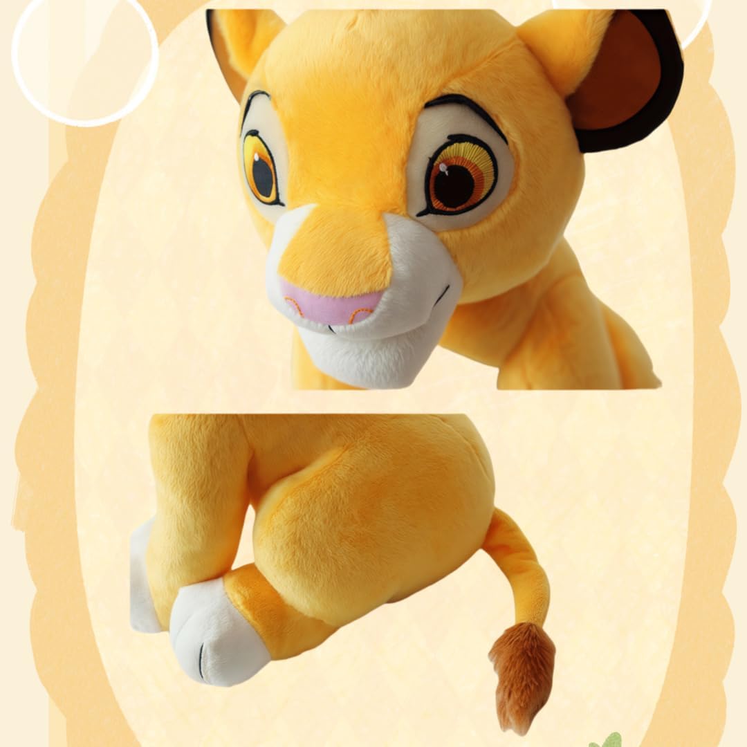 Secret Castle Yellow Lion Plush Toy - 28cm Lifelike Stuffed Animal