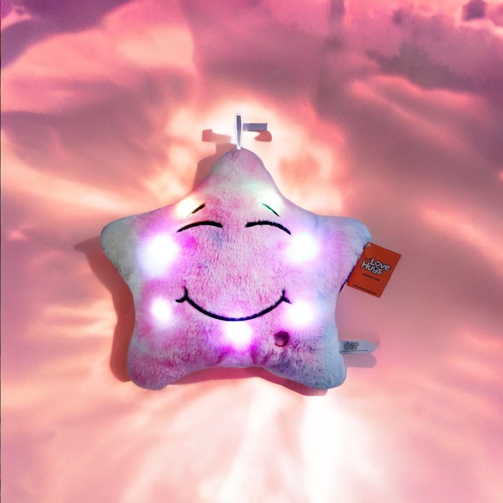 LoveHugs Musical Star Plush Light Up Toy for Newborn Autism