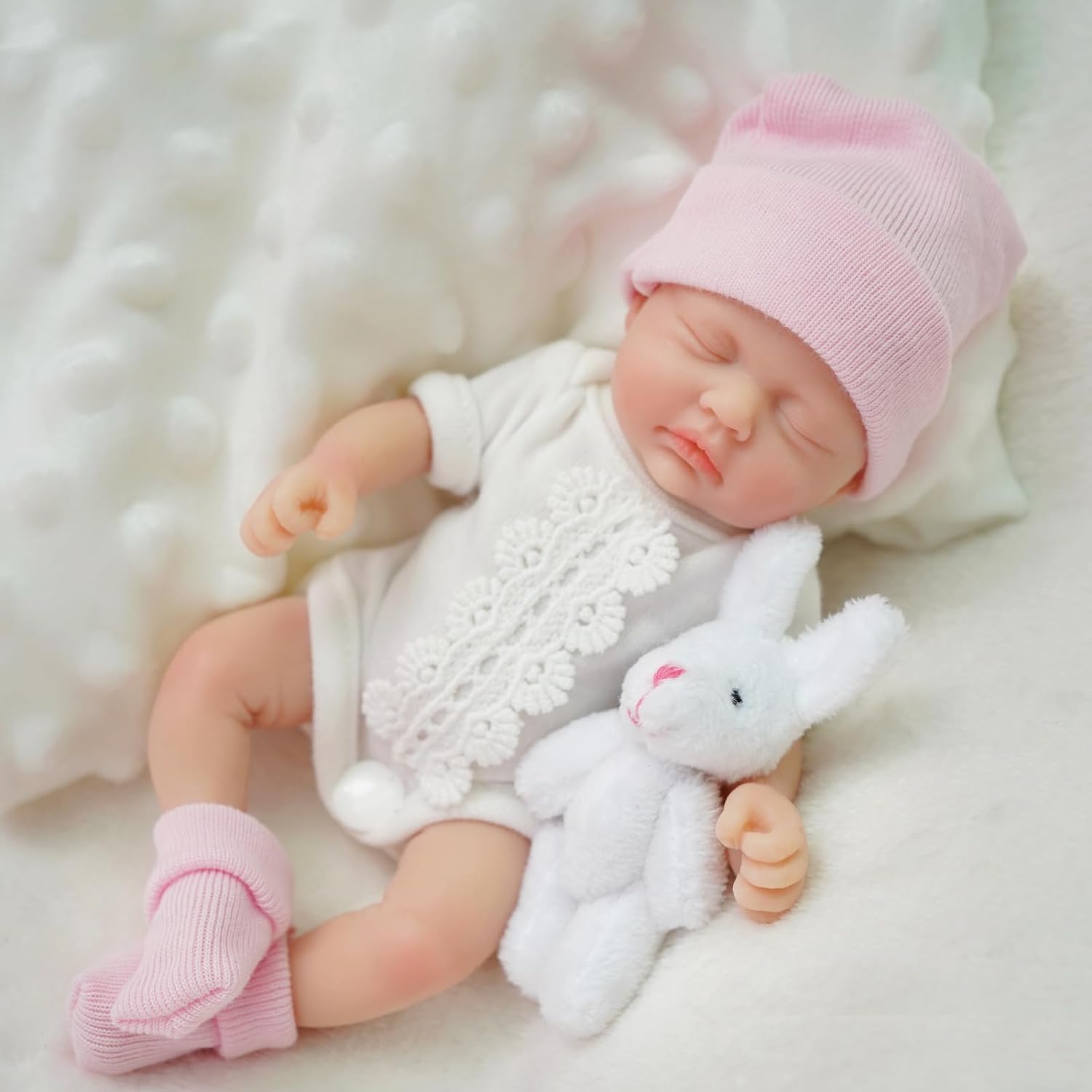 Mire Mire 7 Inch Reborn Baby Silicone Doll