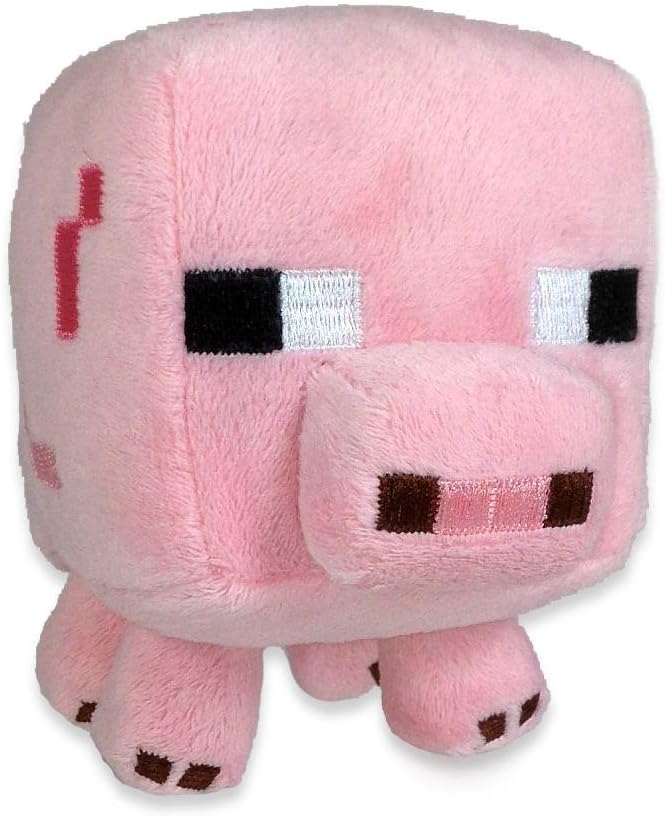 Minecraft Baby Pig Plush - 7 Inch Soft Stuffed Animal Toy