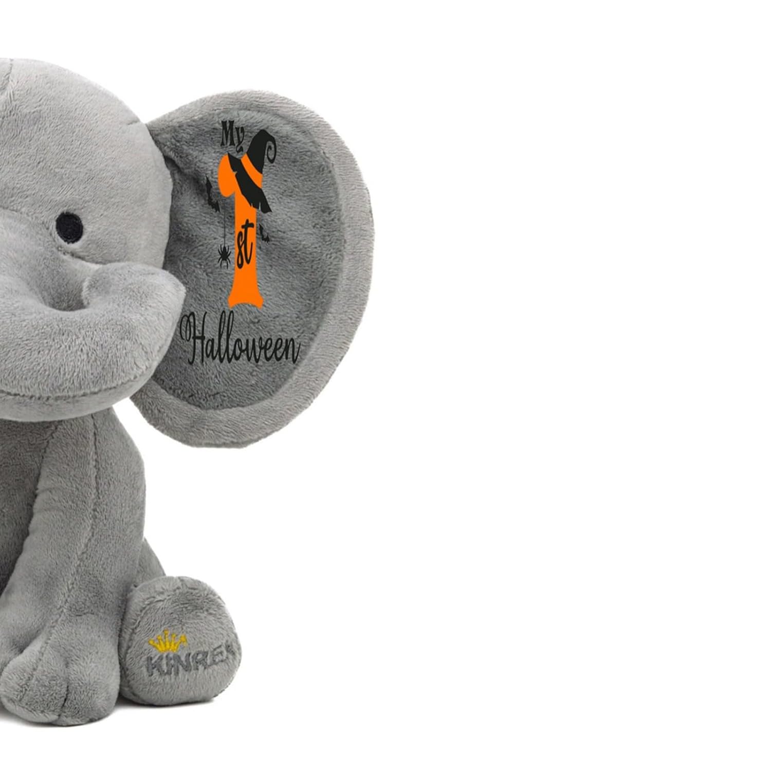 Personalized Elephant Stuffed Animal - My First Halloween