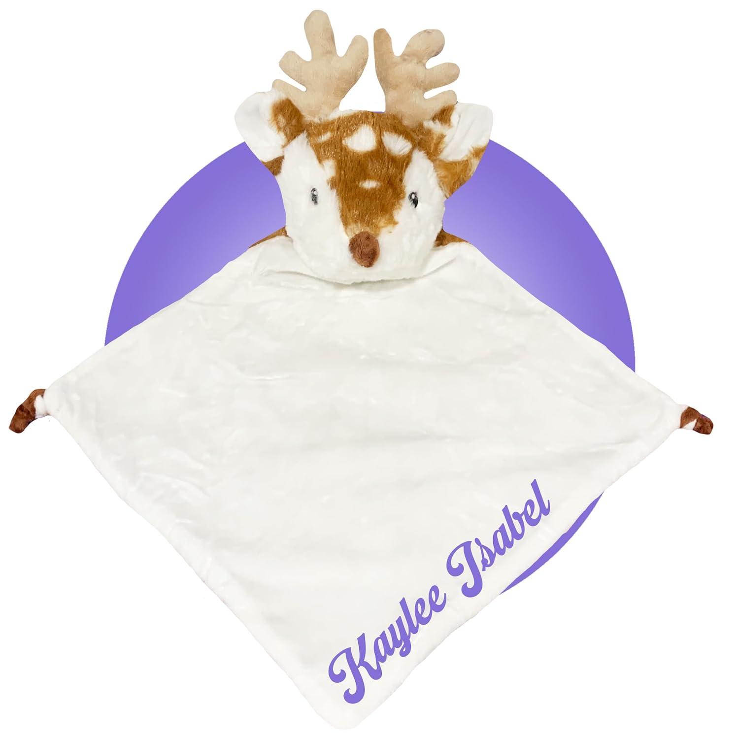 Kikilishop Birth Stat Reindeer Plush - Washable Keepsake