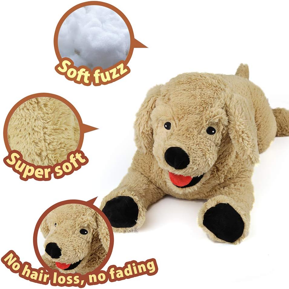 LotFancy 26 Cuddly Golden Retriever Plush Toy