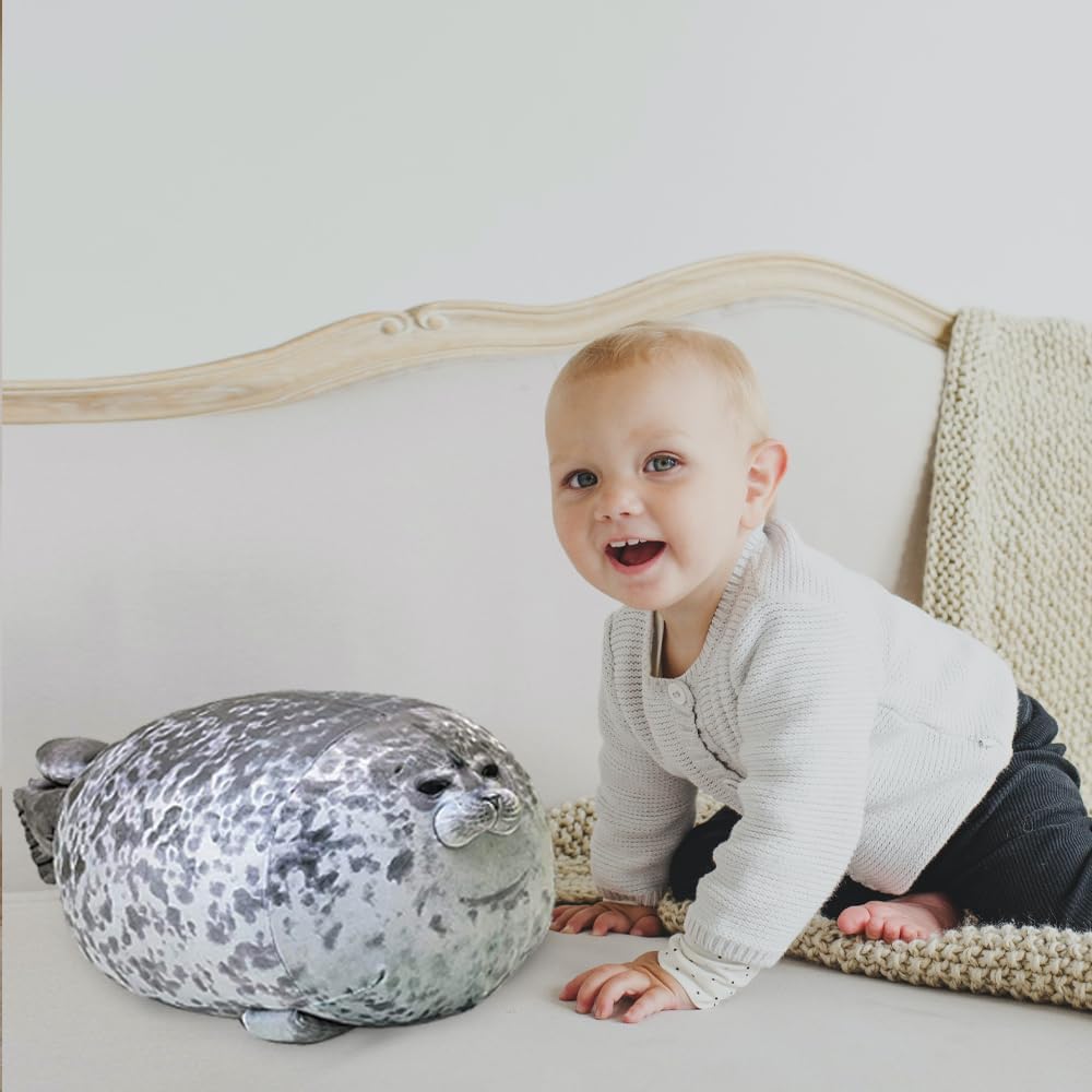 MerryXD Chubby Blob Seal Pillow Medium 176 Inch Plush Toy