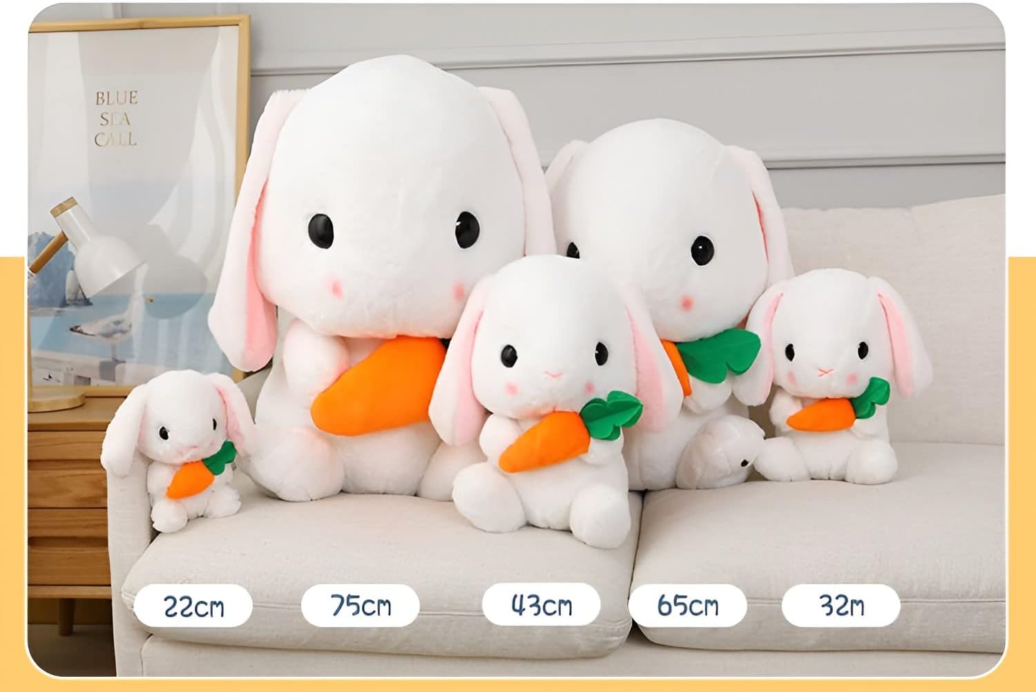 HOUPU Soft Toy - Pink Strawberry Bunny 86in