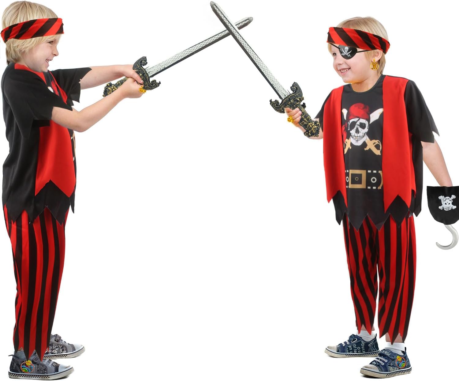 Kids Pirate Costume Set for Halloween Play